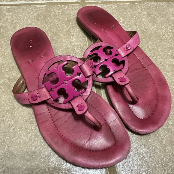 Tory Burch Shoes - Tory Burch Pink Miller Sandals - Size 7.5